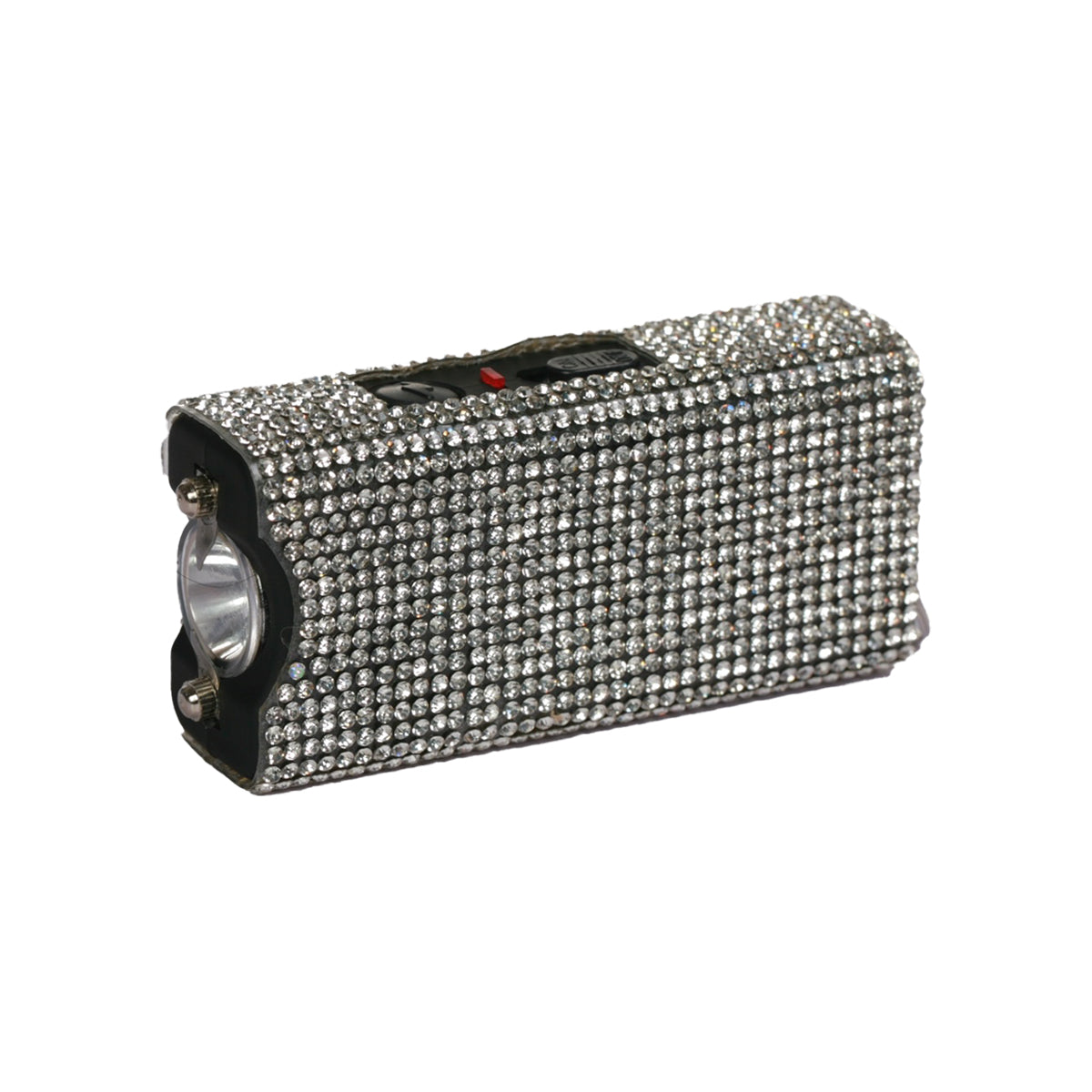 Streetwise Rhinestun Keychain Stun Gun-Silver