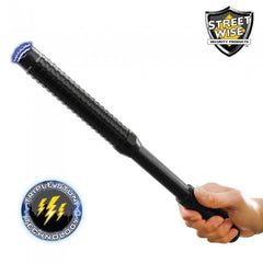 Flashlight Stun Baton - Streetwise Attitude Adjuster 9,500,000 Volt Expandable Stun Baton