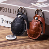 Grenade Genuine Leather AirTag Case Keychain-Limited Edition