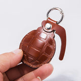 Grenade Genuine Leather AirTag Case Keychain-Limited Edition