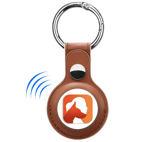 Guardian TND Smart Safety Keychain - Brown Leatherette