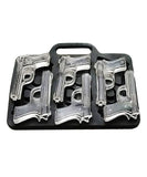 Handgun Mold Ice Cube Maker Briefcase Tray