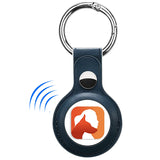 Guardian TND Smart Safety Keychain - Navy Blue Leatherette