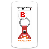 Guardian TND Smart Safety Keychain - Red Leatherette