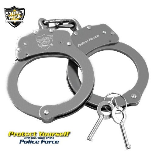 Police Force Stainless Steel Handcuffs