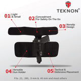 Teknon Concealed Carry Ankle Holster w/Calf Strap