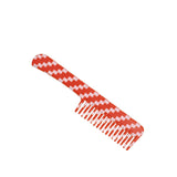 Comb Knife-Orange/ White Checkered