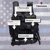 Teknon Heavy Duty Tactical Vest w/Belt