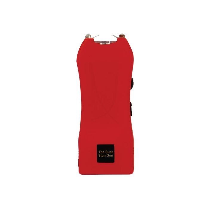 Runt Red stun gun with flashlight and wrist strap disable pin