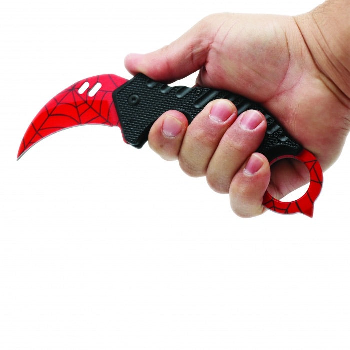 Karambit Black Spider Knife - J&L Self Defense Products