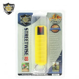 Pepper Spray: Streetwise 18 - Lab Certified Streetwise 18 Pepper Spray 1/2 Oz In Yellow Hard Case