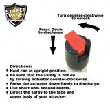 Pepper Spray: Streetwise 23 - Police Strength Streetwise 23 Pepper Spray 1/2 Oz In Black Hard Case