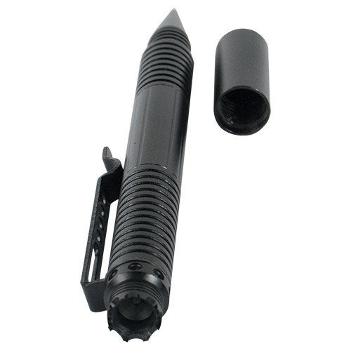 Tactical Pen with Crown Tip in Black