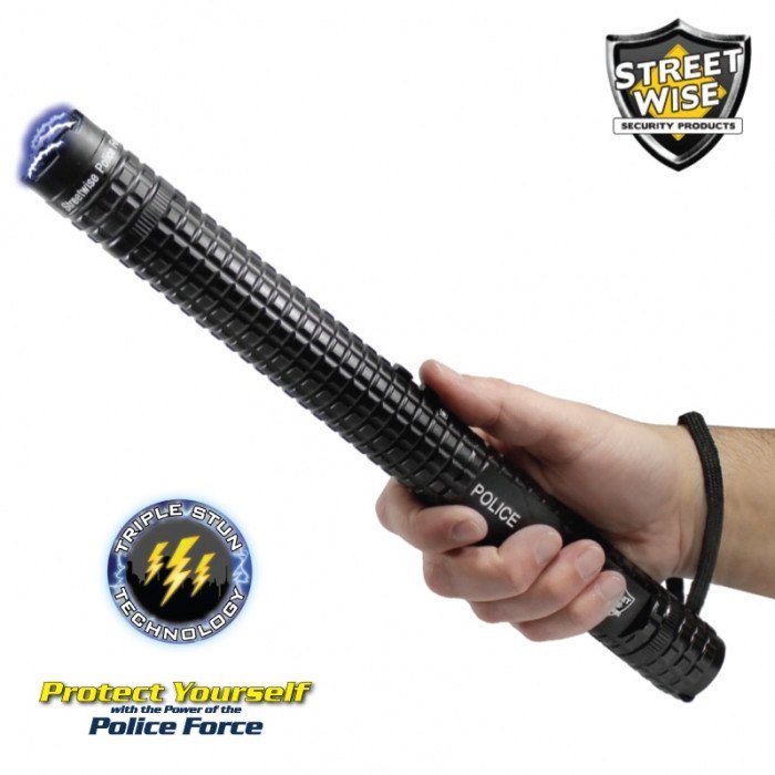 Police Force 12,000,000 Volt Tactical Stun Baton Flashlight