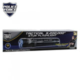 Rechargeable Flashlight Stun Gun - Police Force 9,200,000 Volt Black Tactical Stun Flashlight