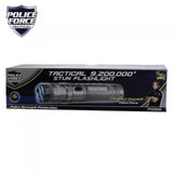 Rechargeable Flashlight Stun Gun - Police Force 9,200,000 Volt Gun Metal Tactical Stun Flashlight