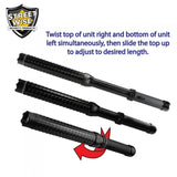 Flashlight Stun Baton - Streetwise Attitude Adjuster 9,500,000 Volt Expandable Stun Baton