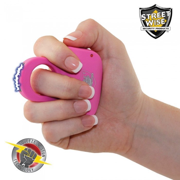 Streetwise Sting Ring 18mm Volt Stun Gun in Pink